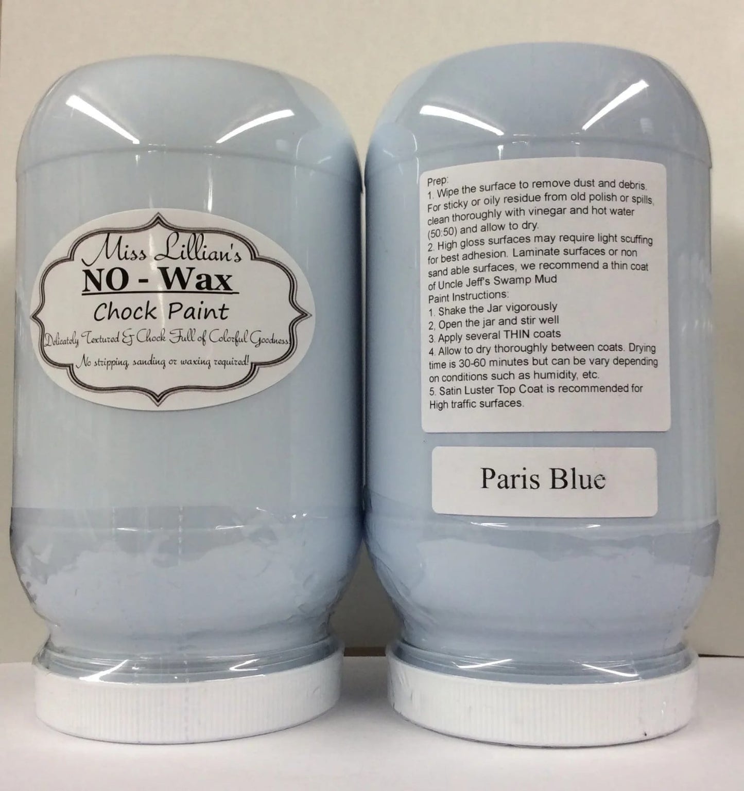 Miss Lillians Chock Paint Miss Lillians Chock Paint 8 OZ SAMPLE / Blue Miss Lillian's NO WAX Chock Paint - Paris Blue