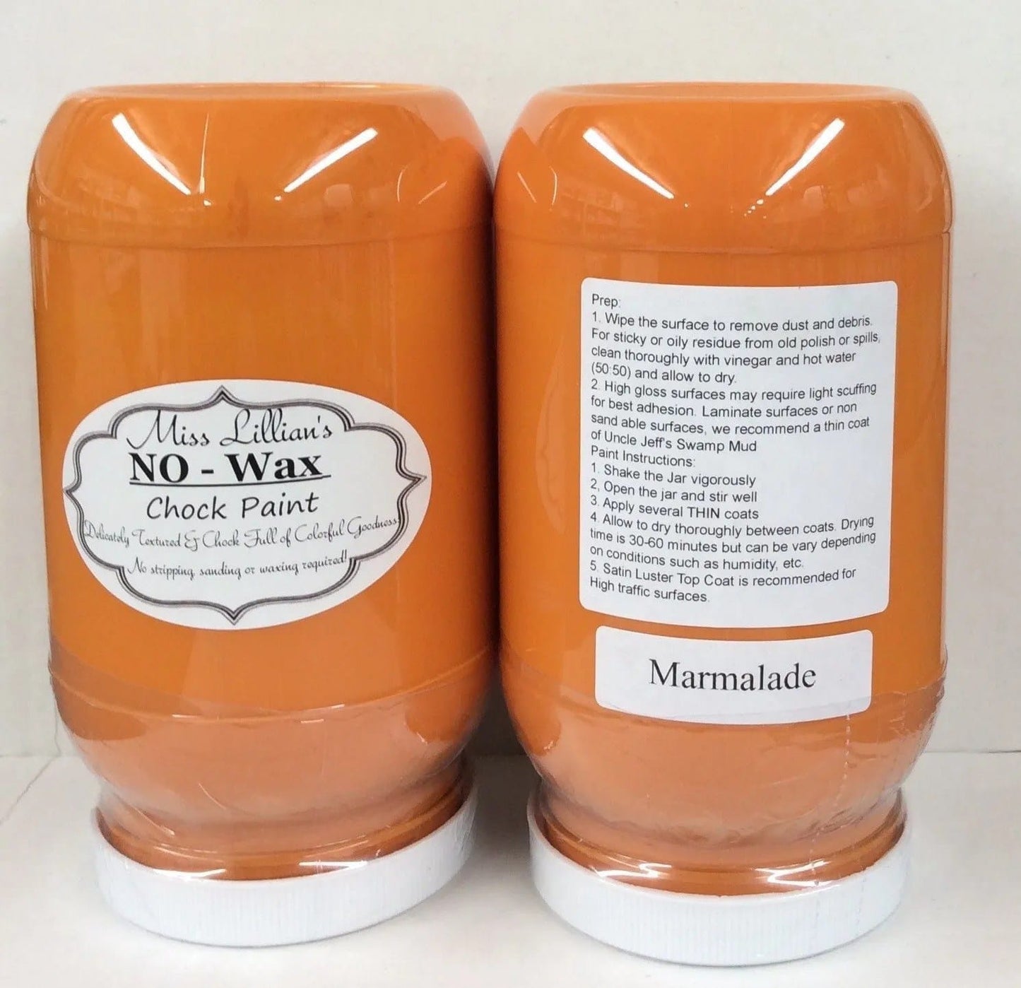 Miss Lillians Chock Paint Miss Lillians Chock Paint 8 OZ SAMPLE Miss Lillian's NO WAX Chock Paint - Marmalade