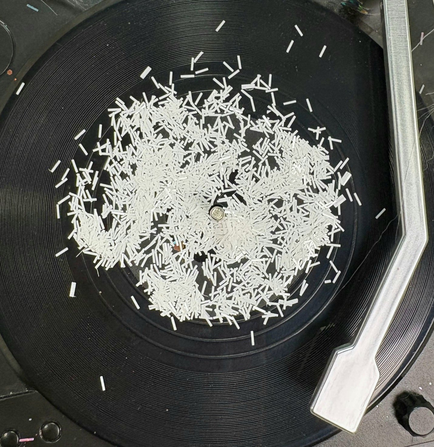 White Tinsel Glitter