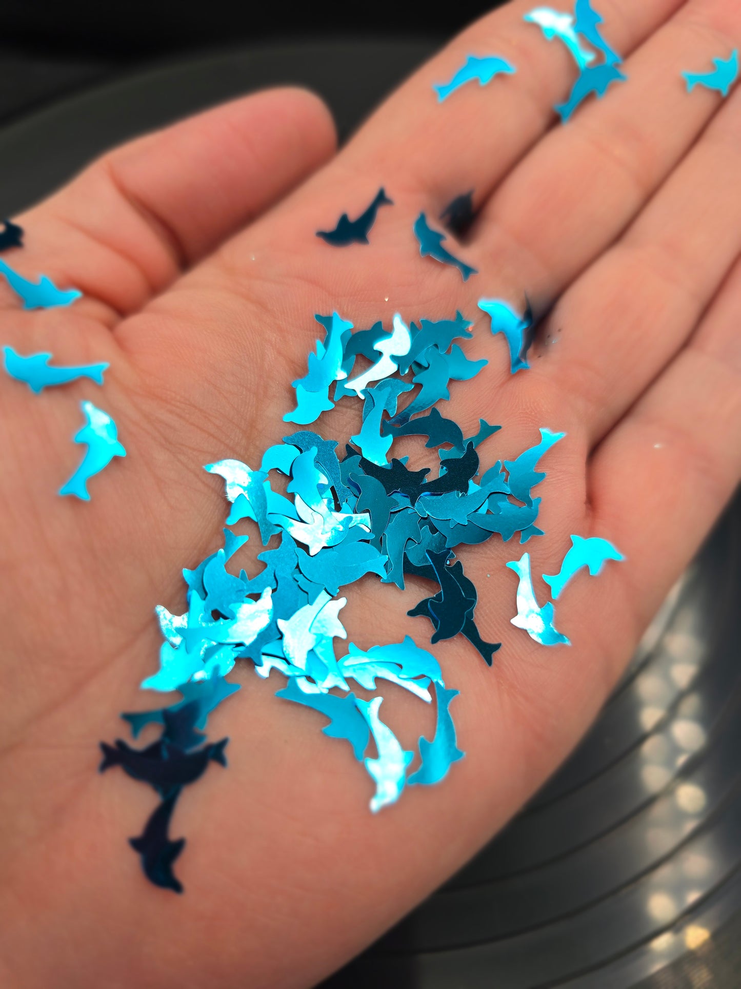 Metallic Blue Dolphins