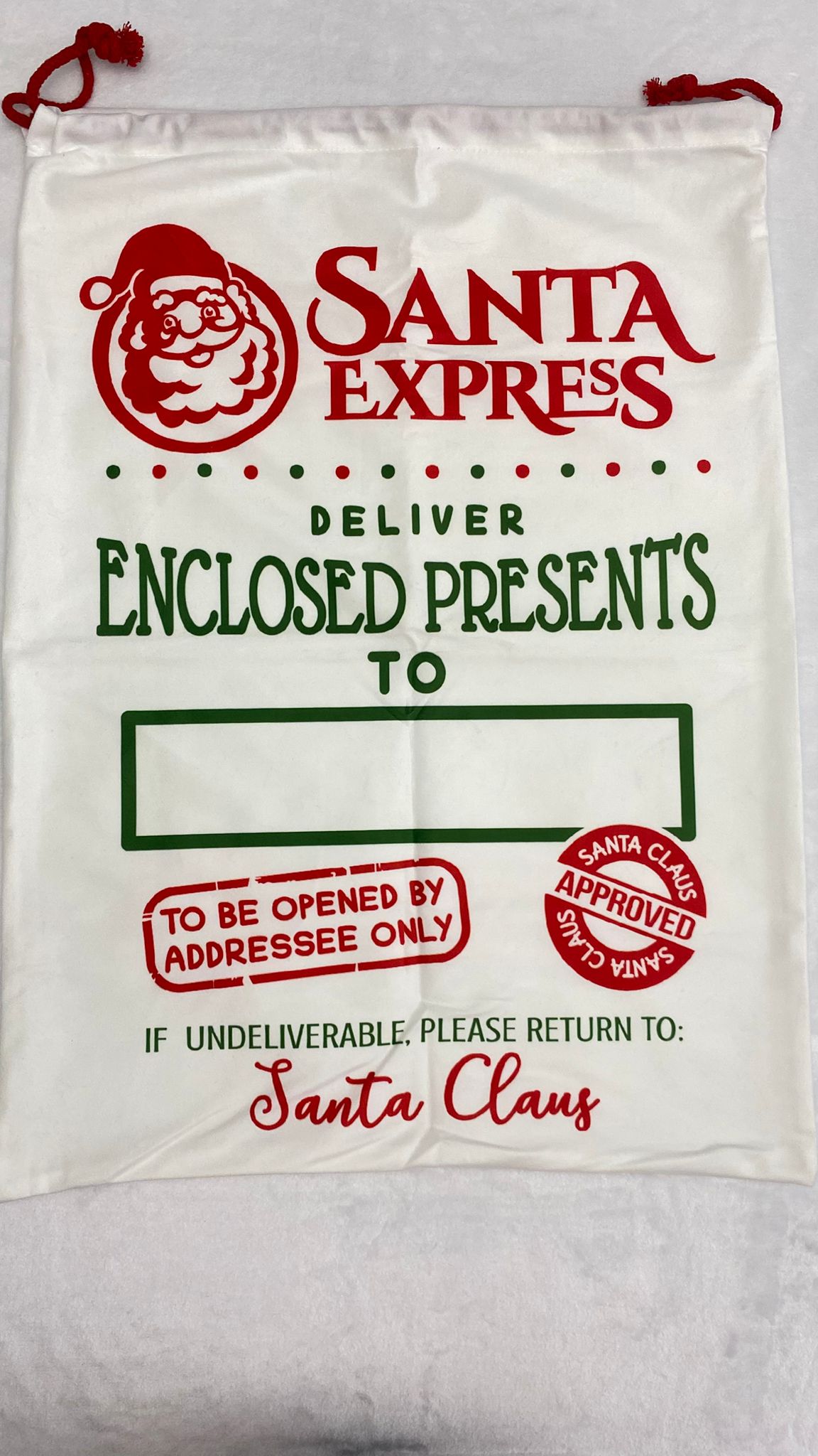 Red Green Santa Express Santa Sack 7pack