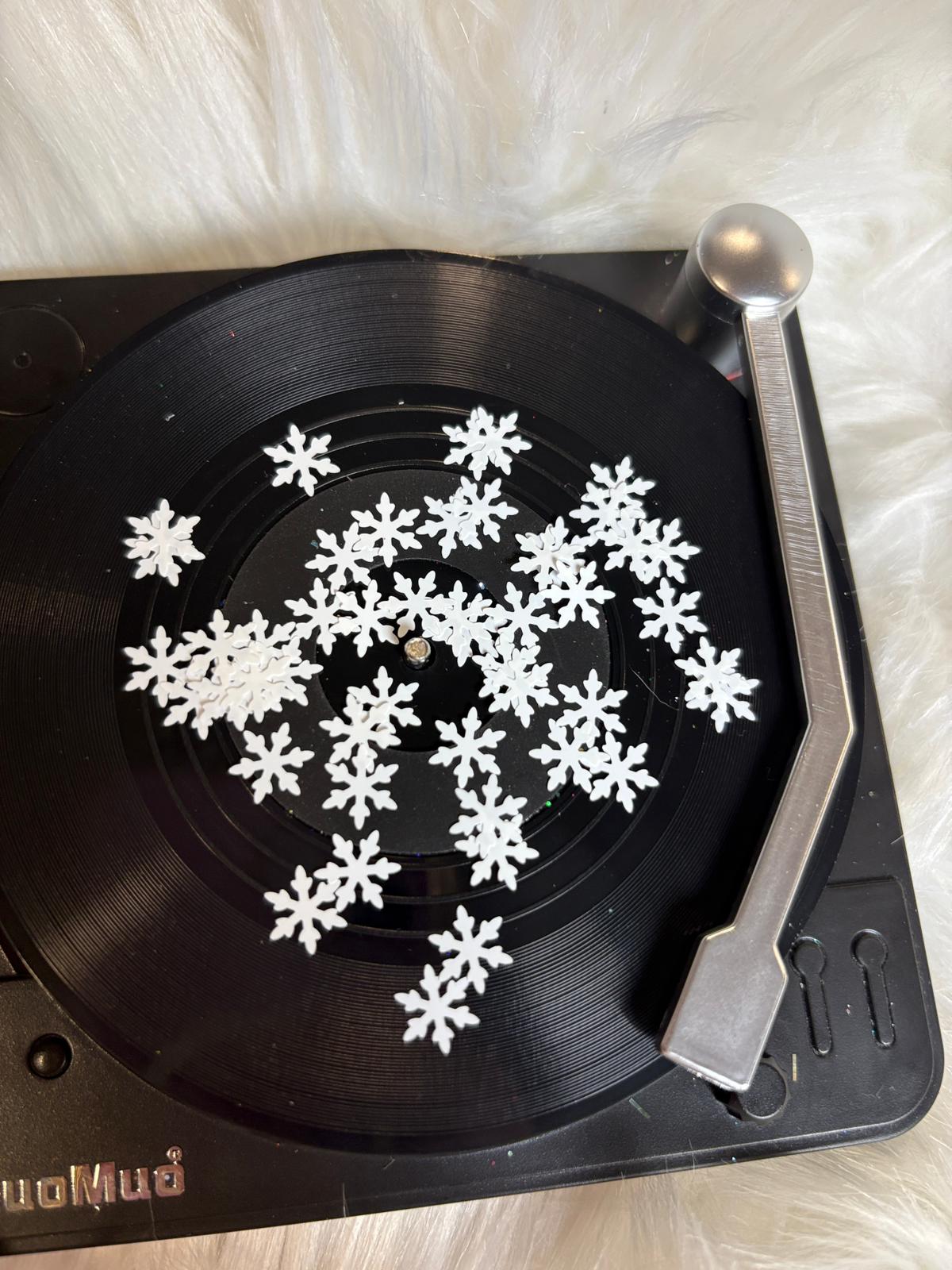 White Large Snowflakes