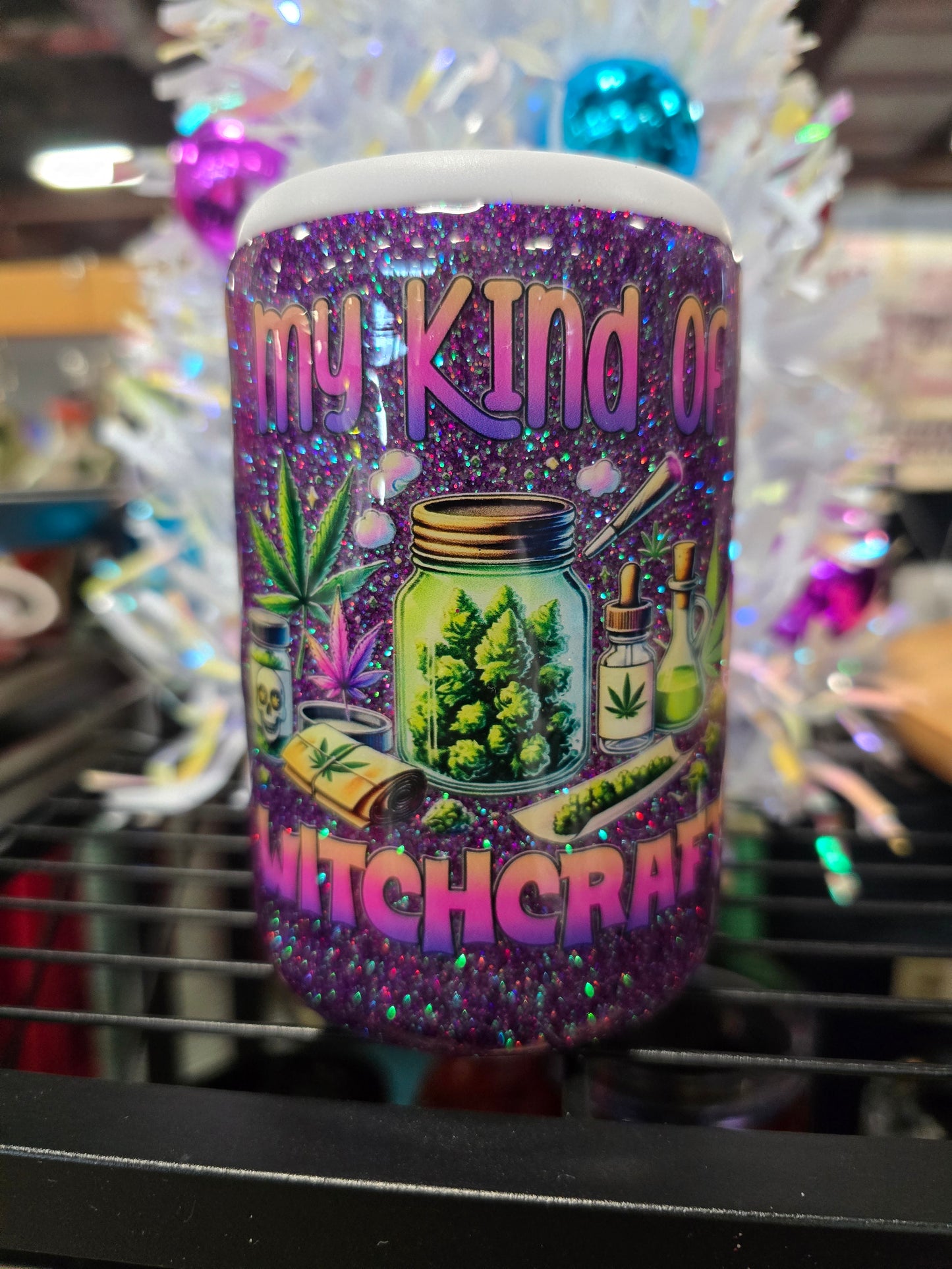 #77 Soda can Koozie Witchcraft