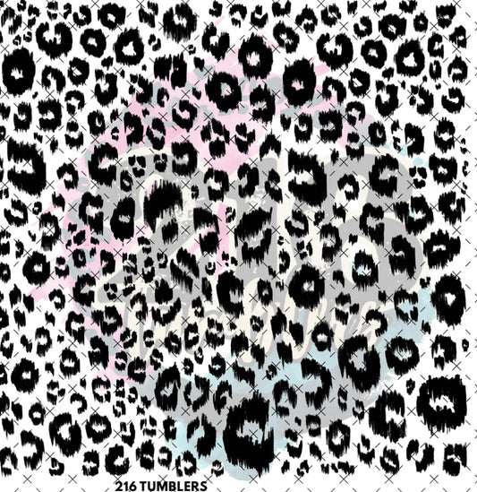 Throw Down Leopard Print Black