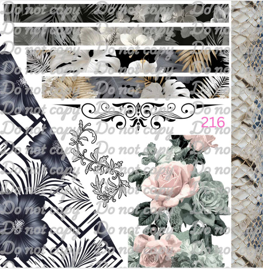 216 UVDTF - #587 Floral Madness
