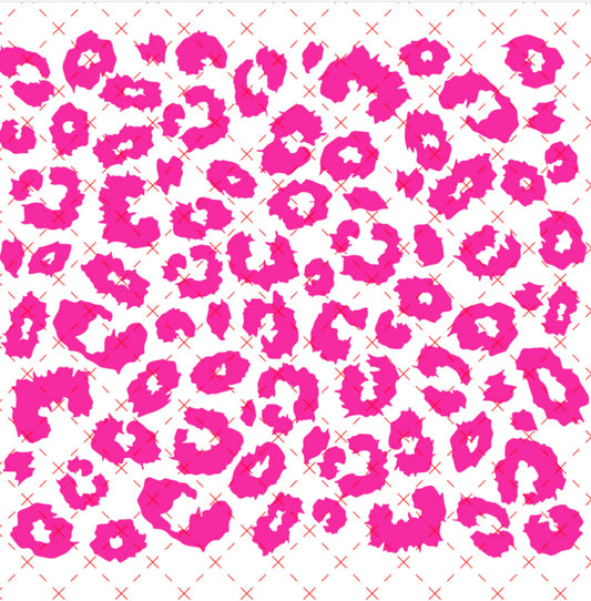 Hot Pink Jagged Leopard Print