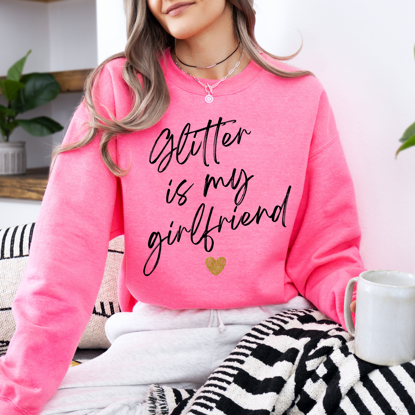 Glitter Is My Girlfriend Crew Neck Sweatshirt PRE-ORDER