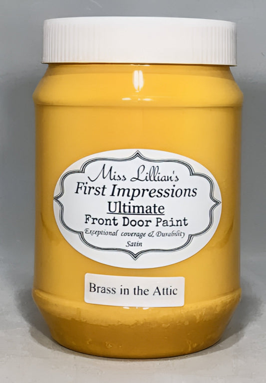 First Impressions ULTIMATE Front Door Paint - Brass in the Attic