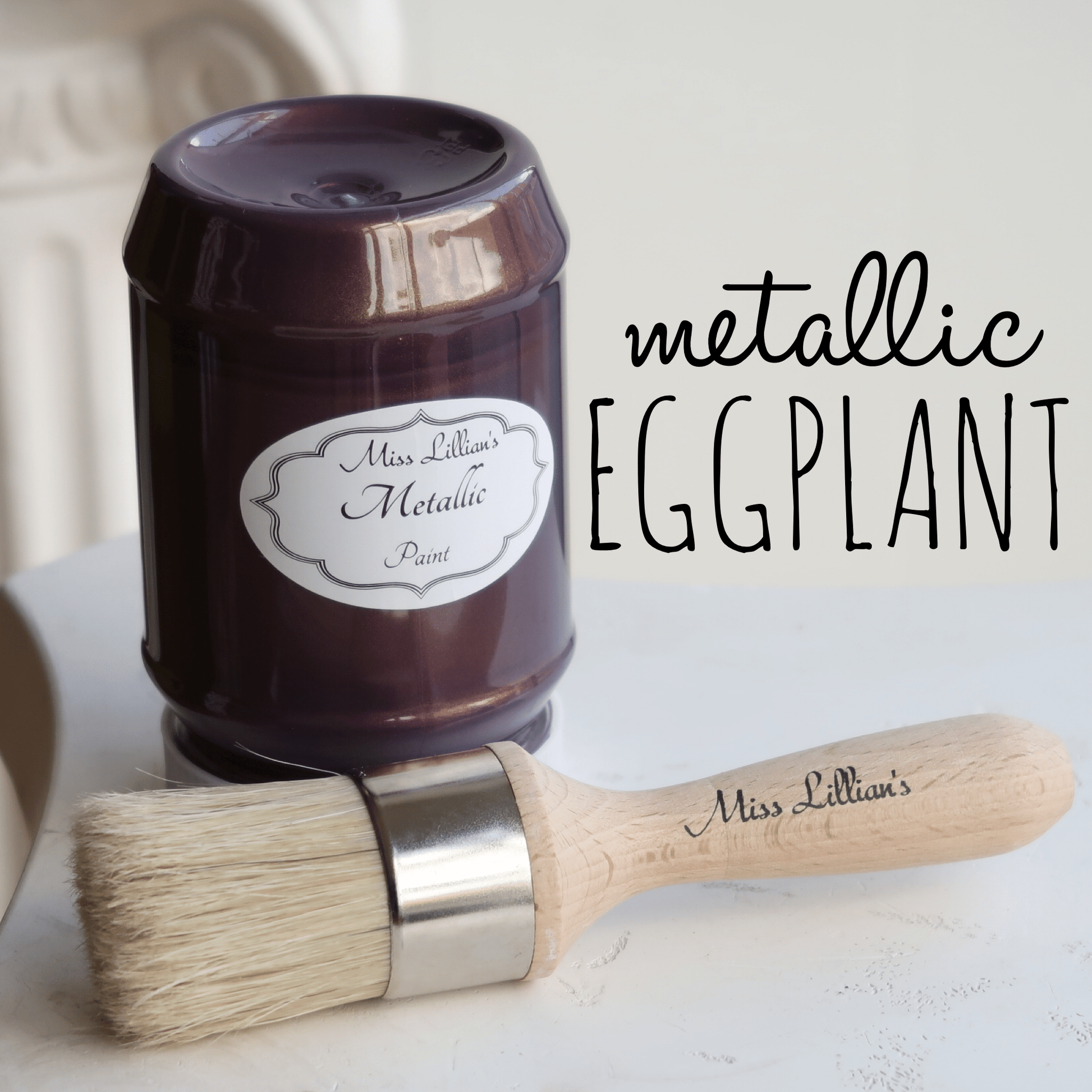 Miss Lillians Chock Paint Chock Paint Miss Lillian's Metallic Paint-Eggplant