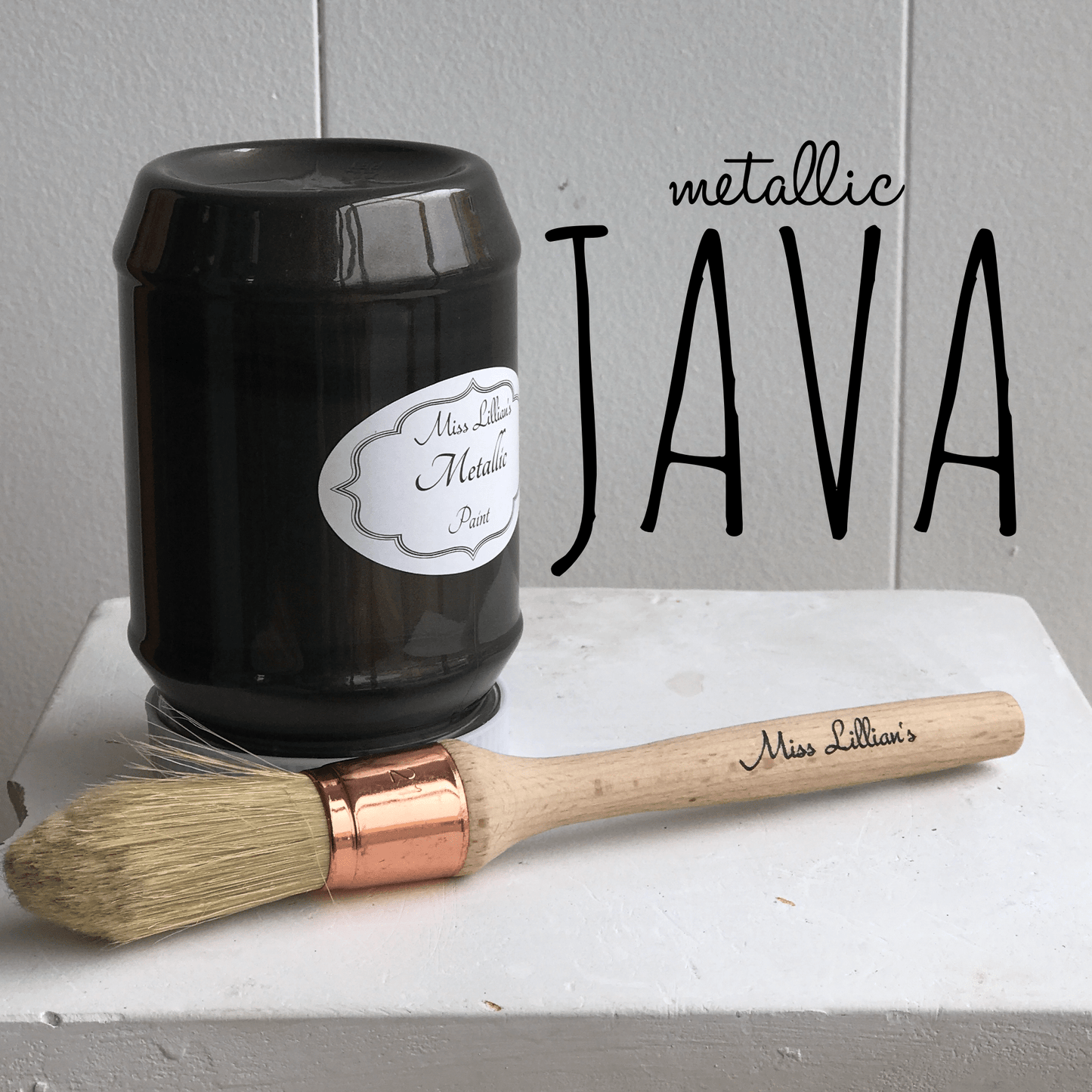 Miss Lillians Chock Paint Chock Paint Miss Lillian's Metallic Paint-Java