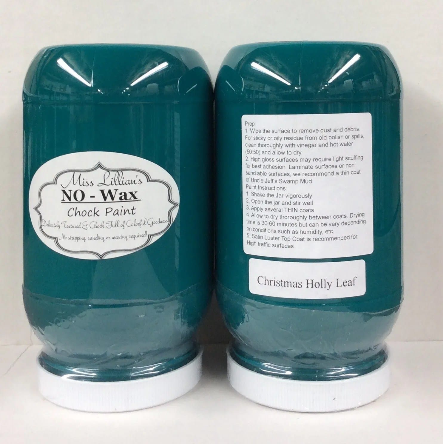 Miss Lillians Chock Paint Miss Lillians Chock Paint 8 OZ SAMPLE / Green Miss Lillian's NO WAX Chock Paint - Christmas Holly