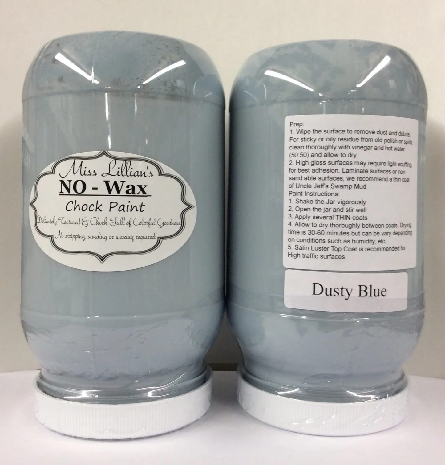 Miss Lillians Chock Paint Miss Lillians Chock Paint 8 OZ SAMPLE Miss Lillian's NO WAX Chock Paint - Dusty Blue