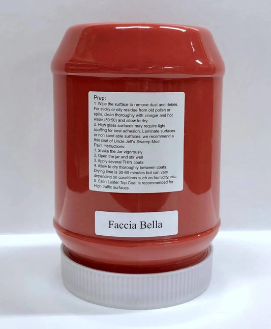 Miss Lillians Chock Paint Miss Lillians Chock Paint 8 OZ SAMPLE / Red Miss Lillian's NO WAX Chock Paint - Faccia Bella