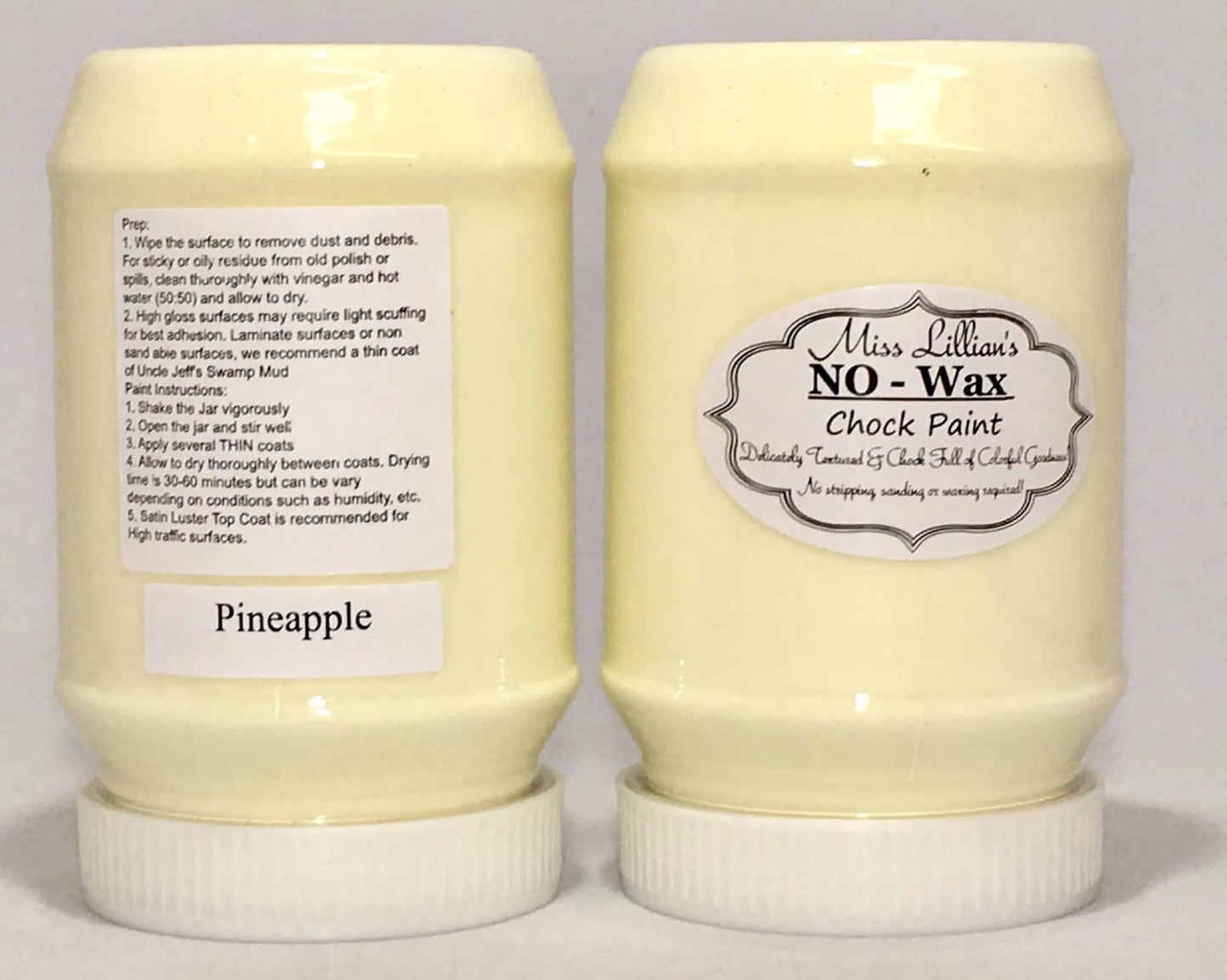 Miss Lillians Chock Paint Miss Lillians Chock Paint 8 OZ SAMPLE / Yellow Miss Lillian's NO WAX Chock Paint - Pineapple