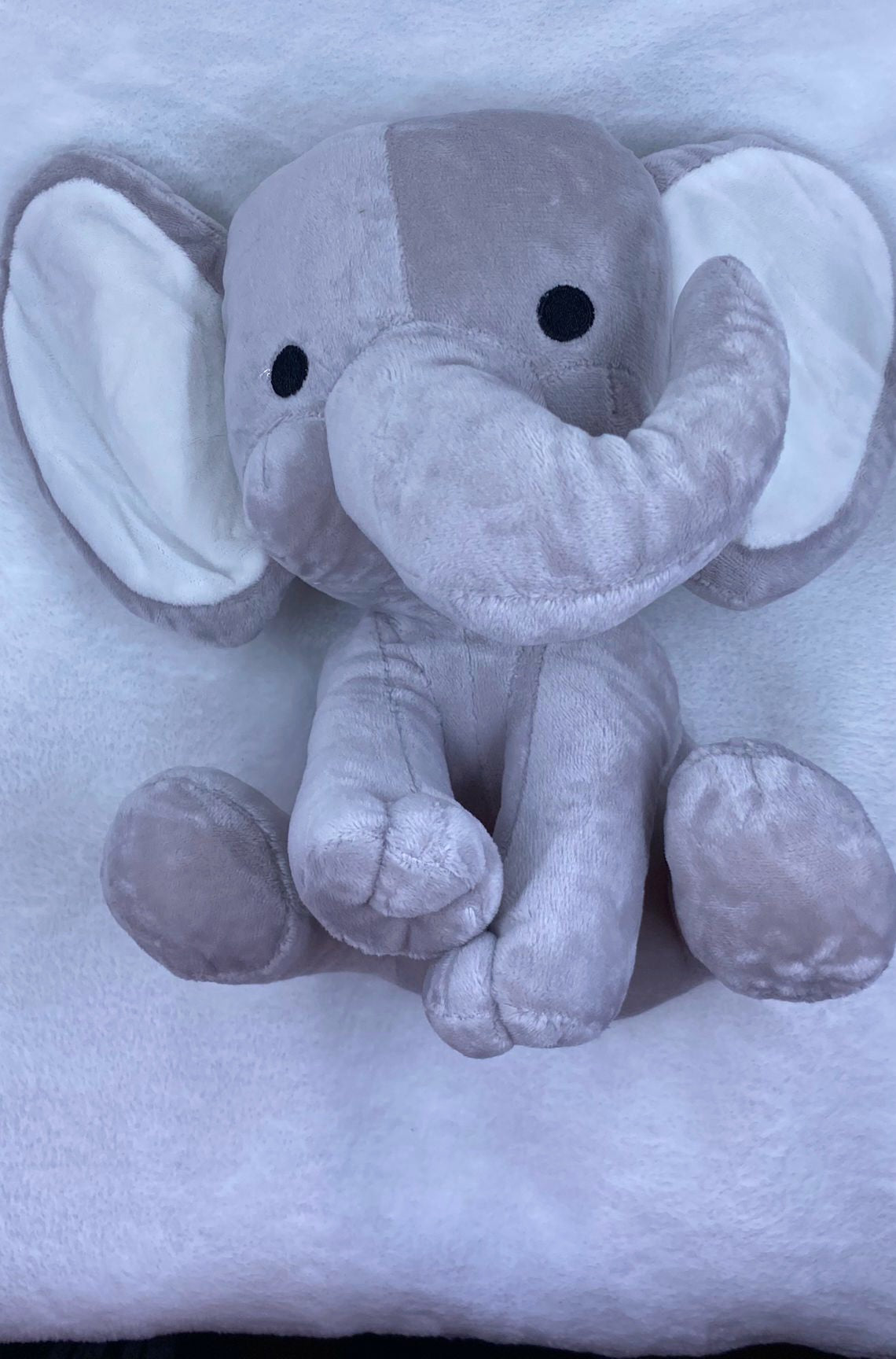Plush Birth Announcement Elephants