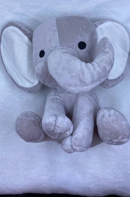 Plush Birth Announcement Elephants