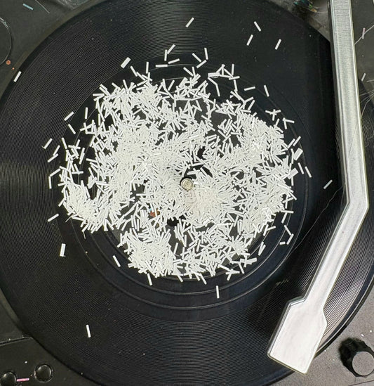 White Tinsel Glitter