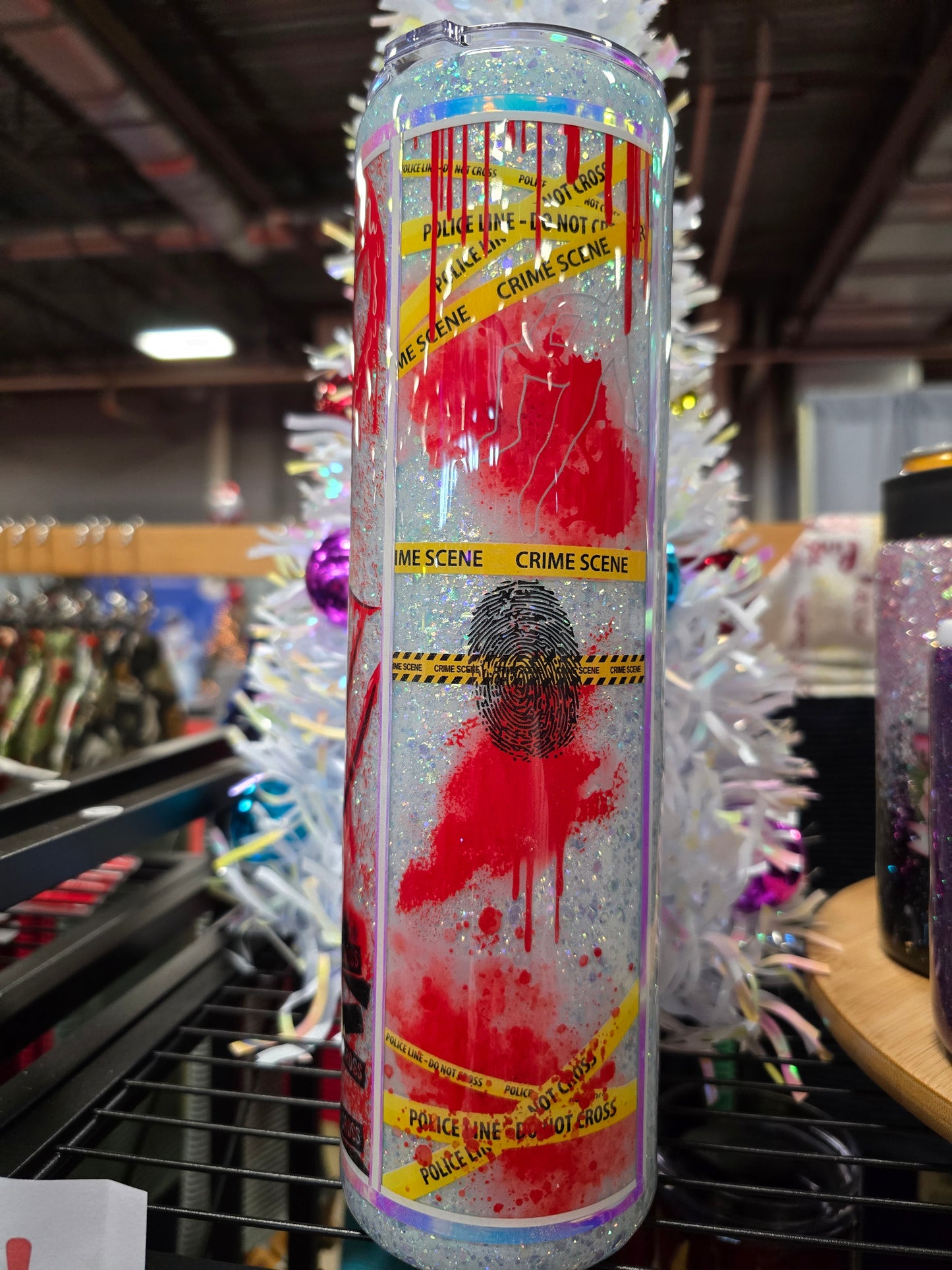 #64 32oz Crime Scene Glow Tipsy