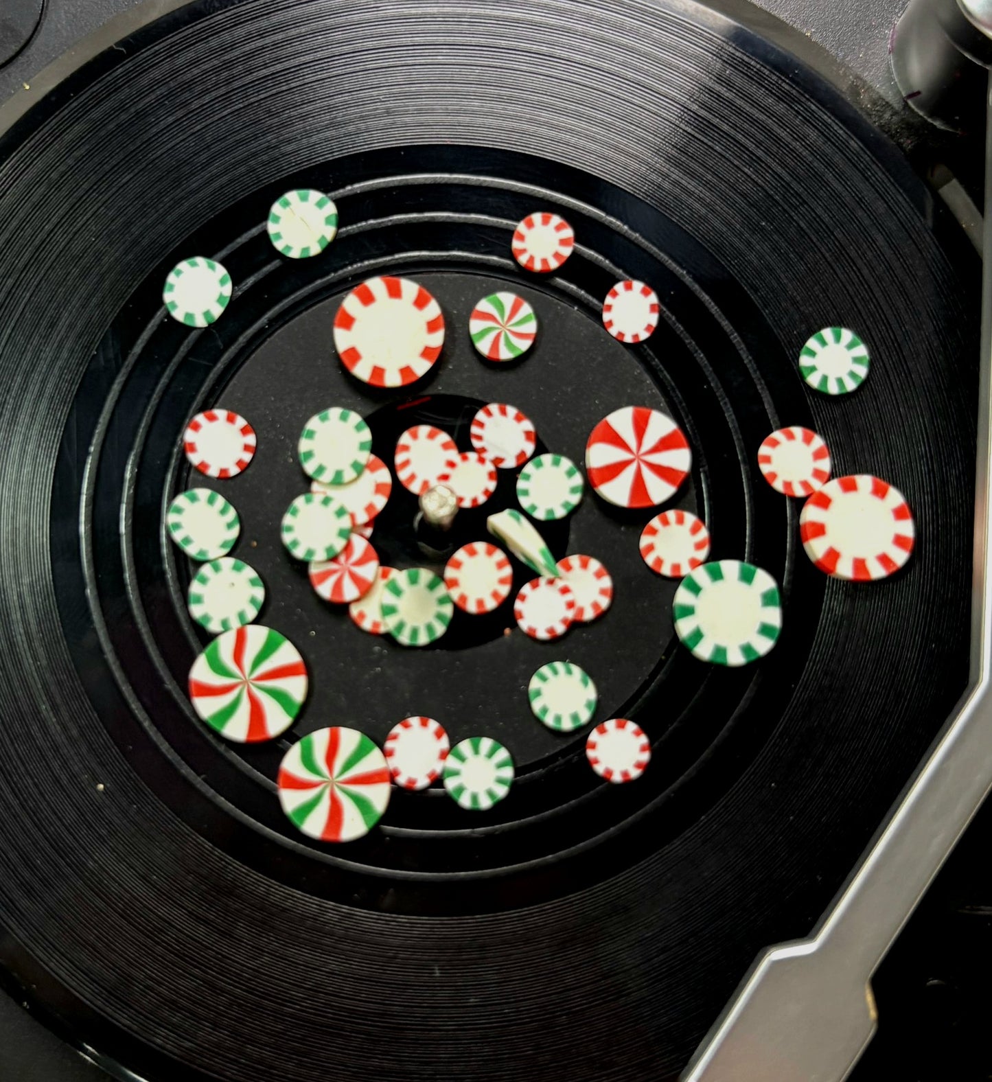 Red and Green Peppermint Polymer Clays