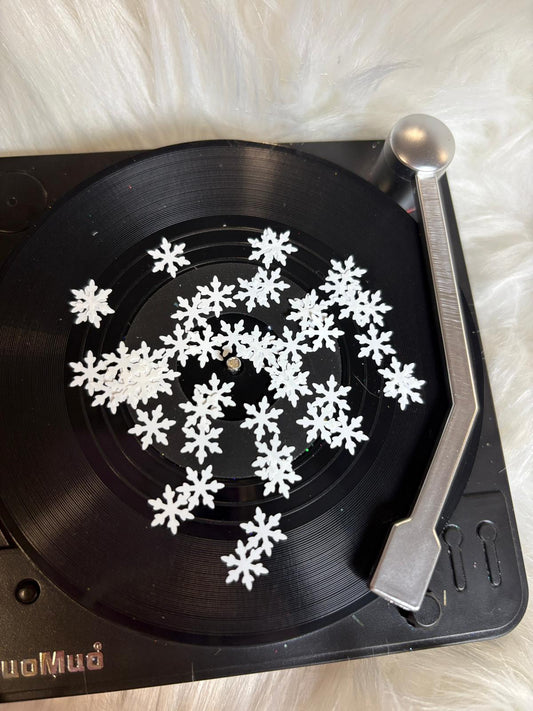 White Large Snowflakes