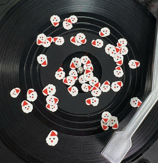 White Santa Claus Face Polymers