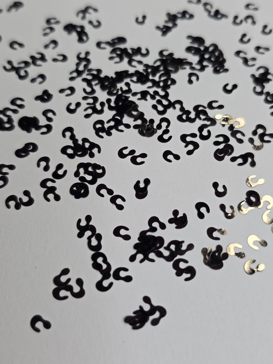 Shape glitter - Black Leopard Spots
