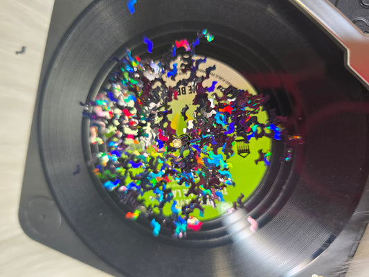 Back Holographic Bats shape glitter