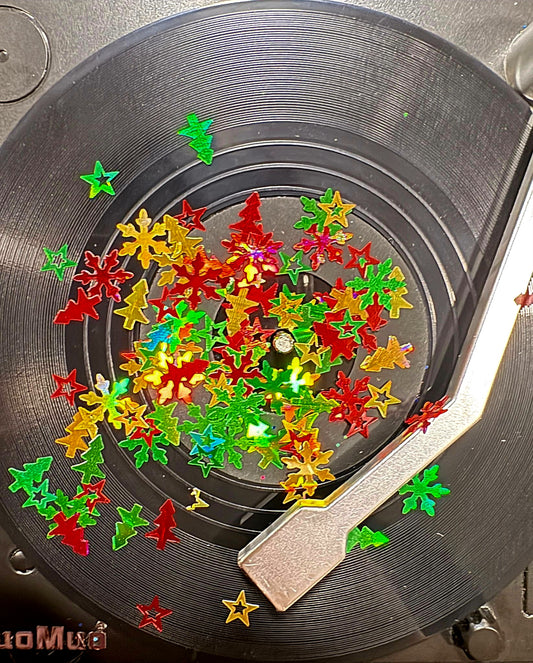 Christmas Snowflake & Star Mix Red/Green/Gold