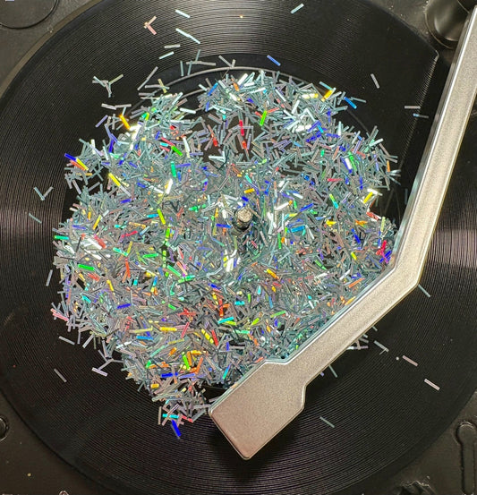 Ice Blue Holographic Tinsel Glitter