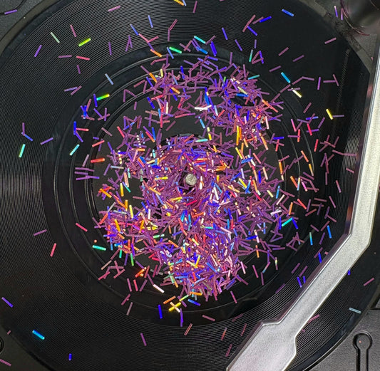 Purple Holographic Tinsel Glitter