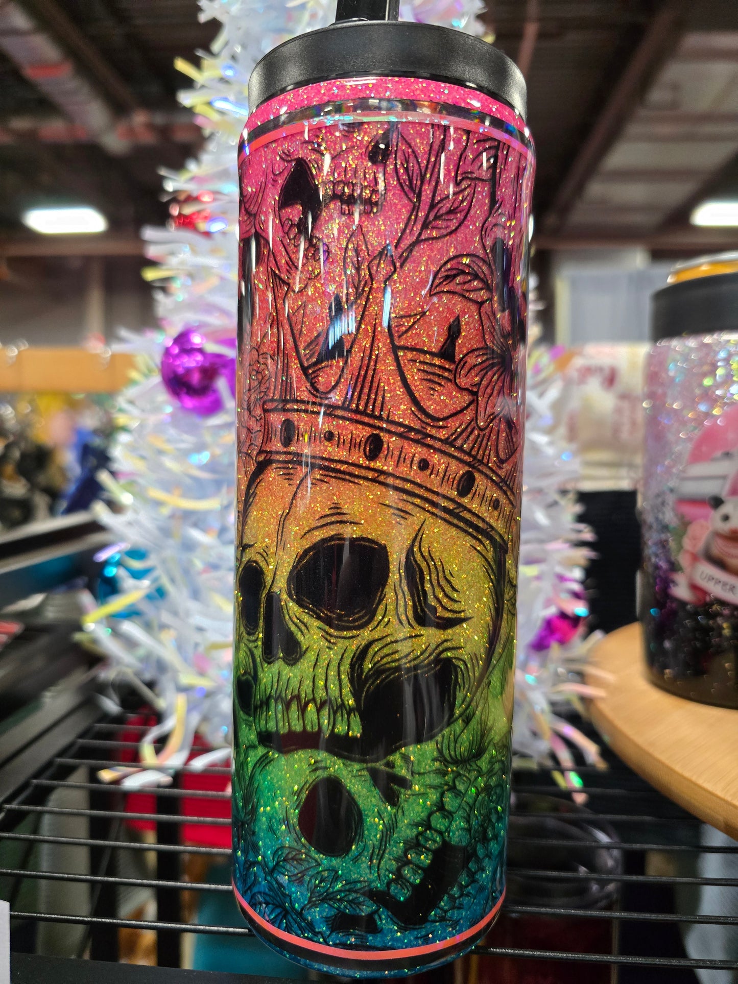 #75 20oz Rianbow Skull Duo