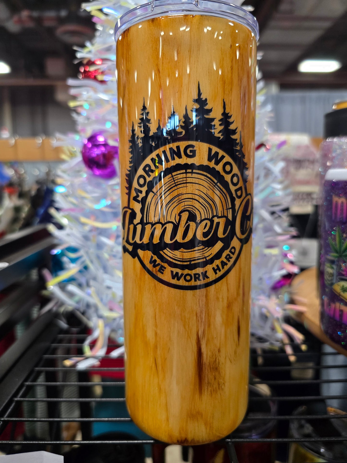 #25 20oz Morning wood Woodgrain duo