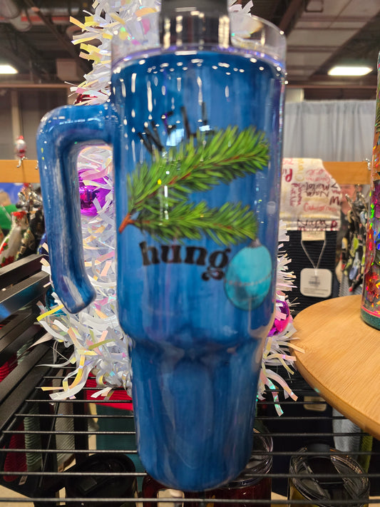 #4. 30oz Well Hung blue Woodgrain