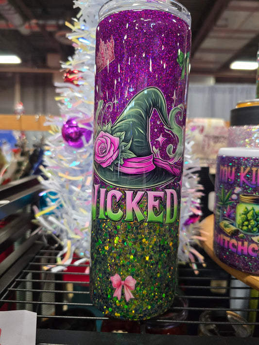 #46 35oz Wiked Green purple ombré