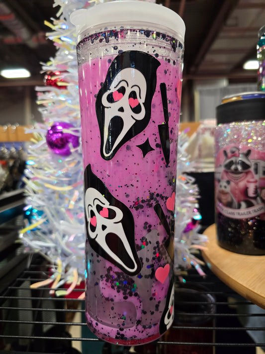 #22 20oz Pink Glow GhostFace