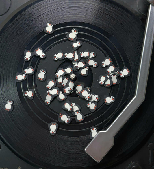 Black Penguin Polymer slices