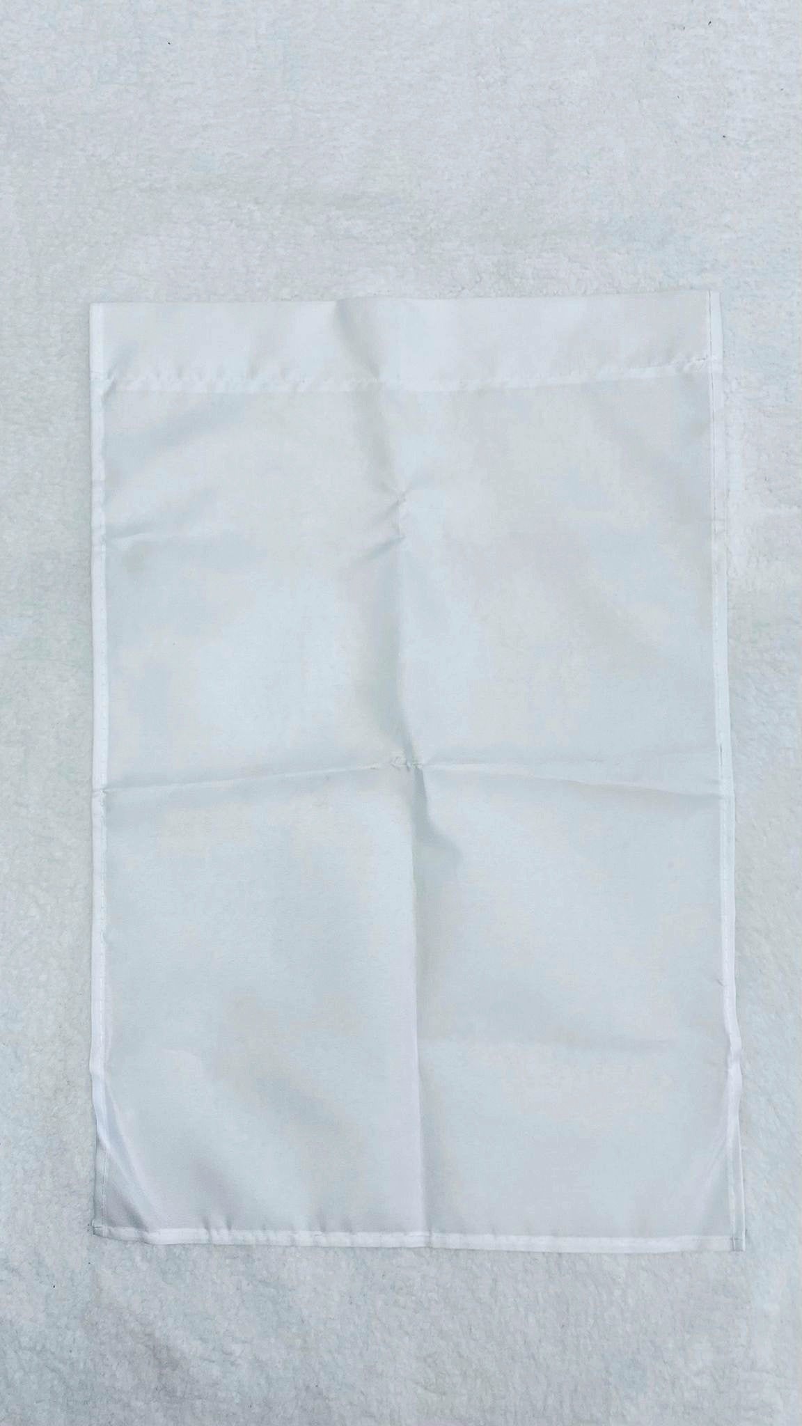 White Garden Flags 12” 6pk